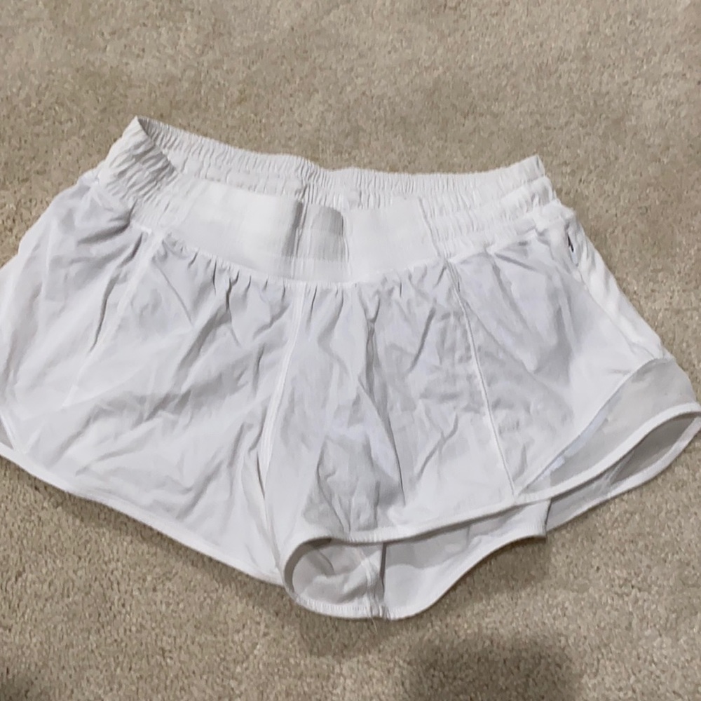 Lululemon ladies white shorts